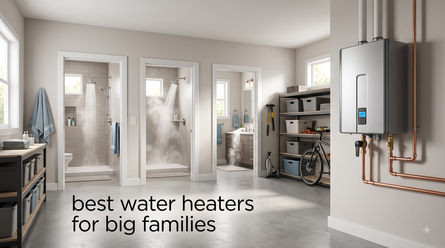 best water heaters for big families
