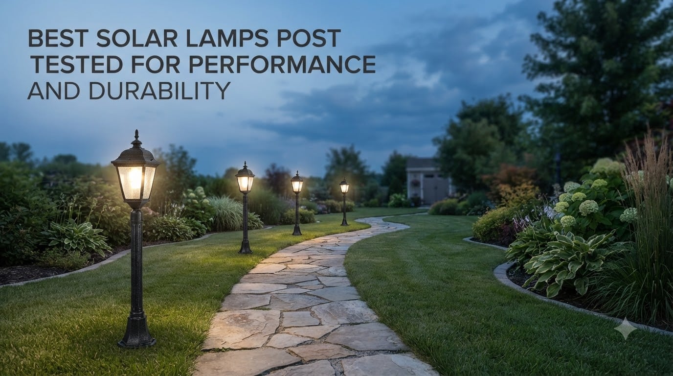 best solar lamps post tested for performance and durability
