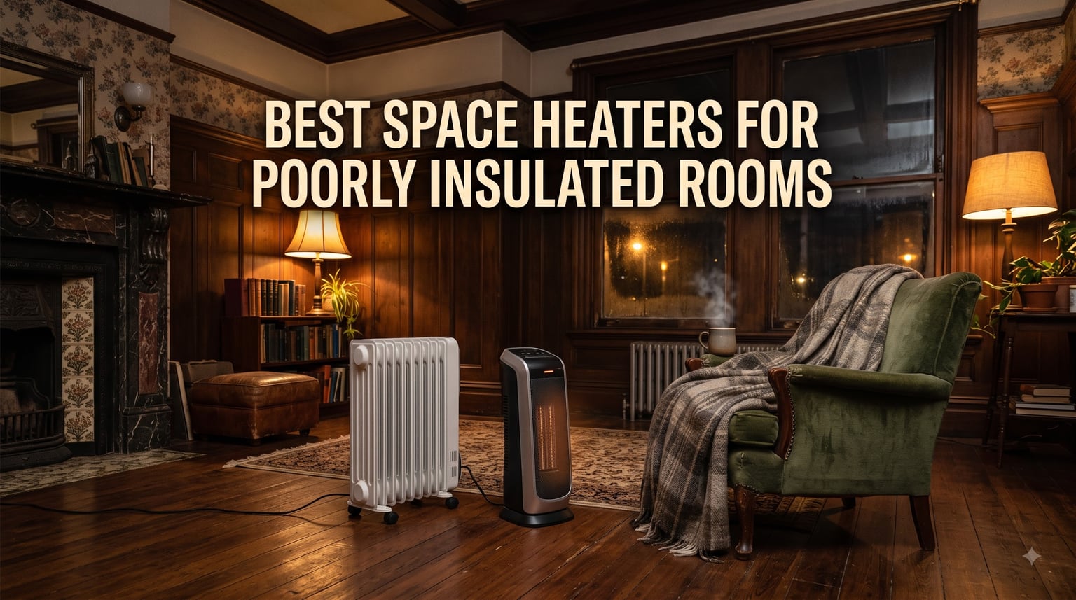 best space heaters for poorly insulated rooms