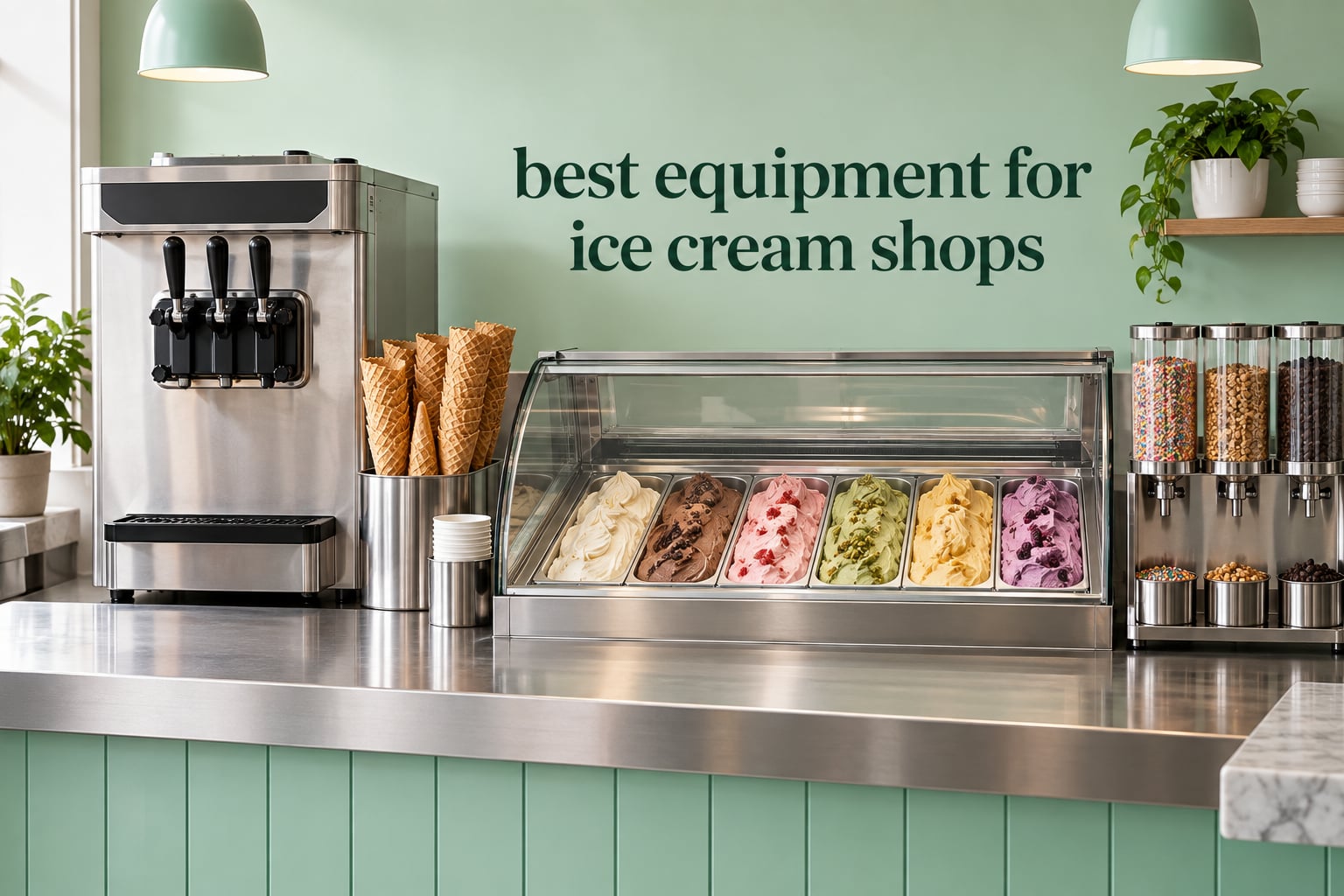 best equipment for ice cream shops