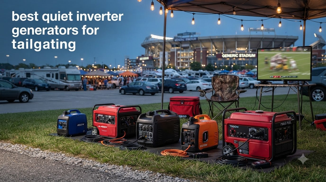 best quiet inverter generators for tailgating