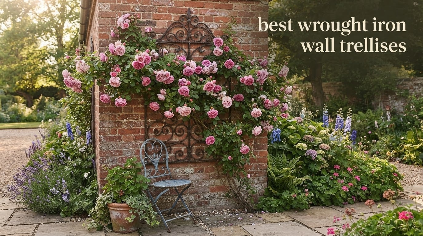 best wrought iron wall trellises