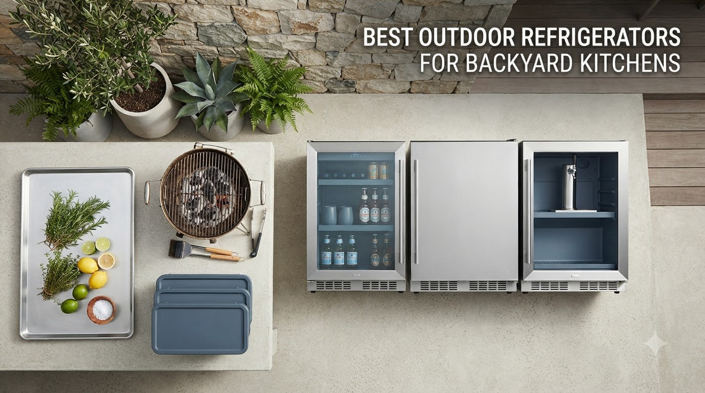 best outdoor refrigerators for backyard kitchens