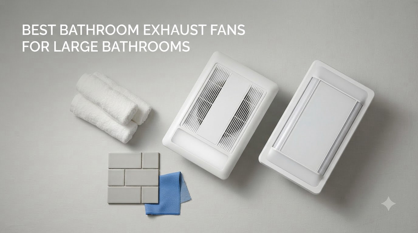 best bathroom exhaust fans for large bathrooms