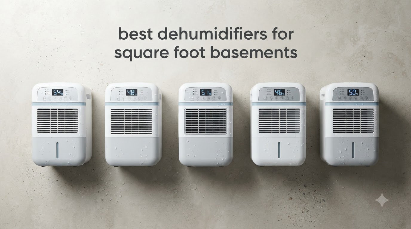 best dehumidifiers for square foot basements