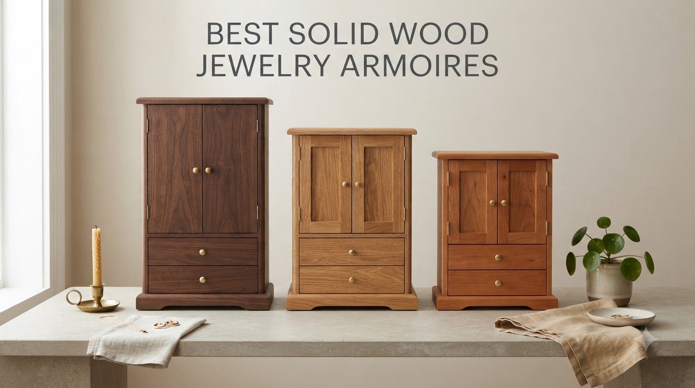 best solid wood jewelry armoires