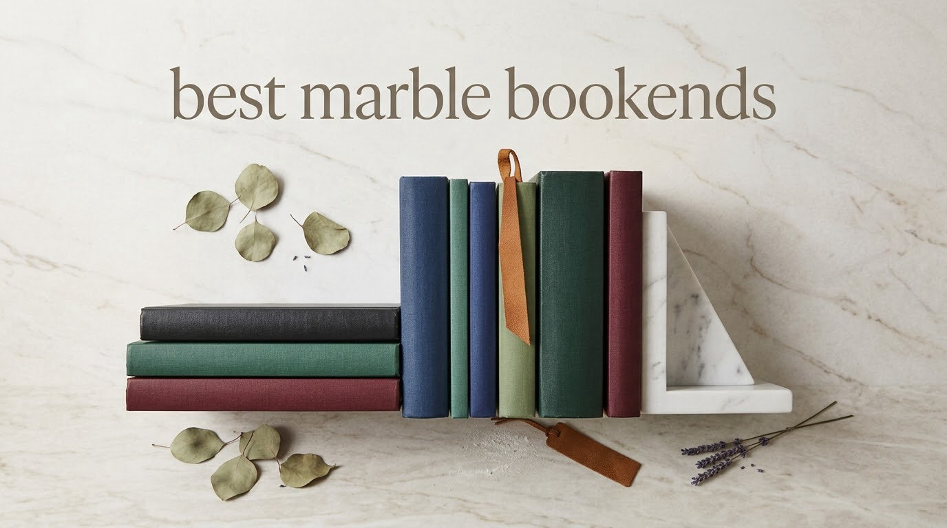 best marble bookends