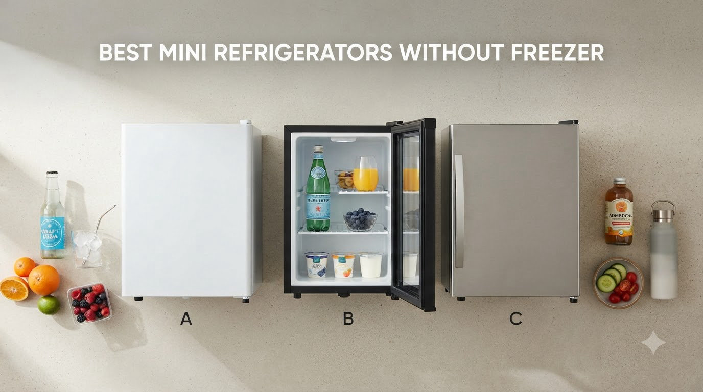best mini refrigerators without freezer