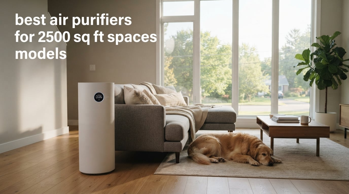 best air purifiers for 2500 sq ft spaces models