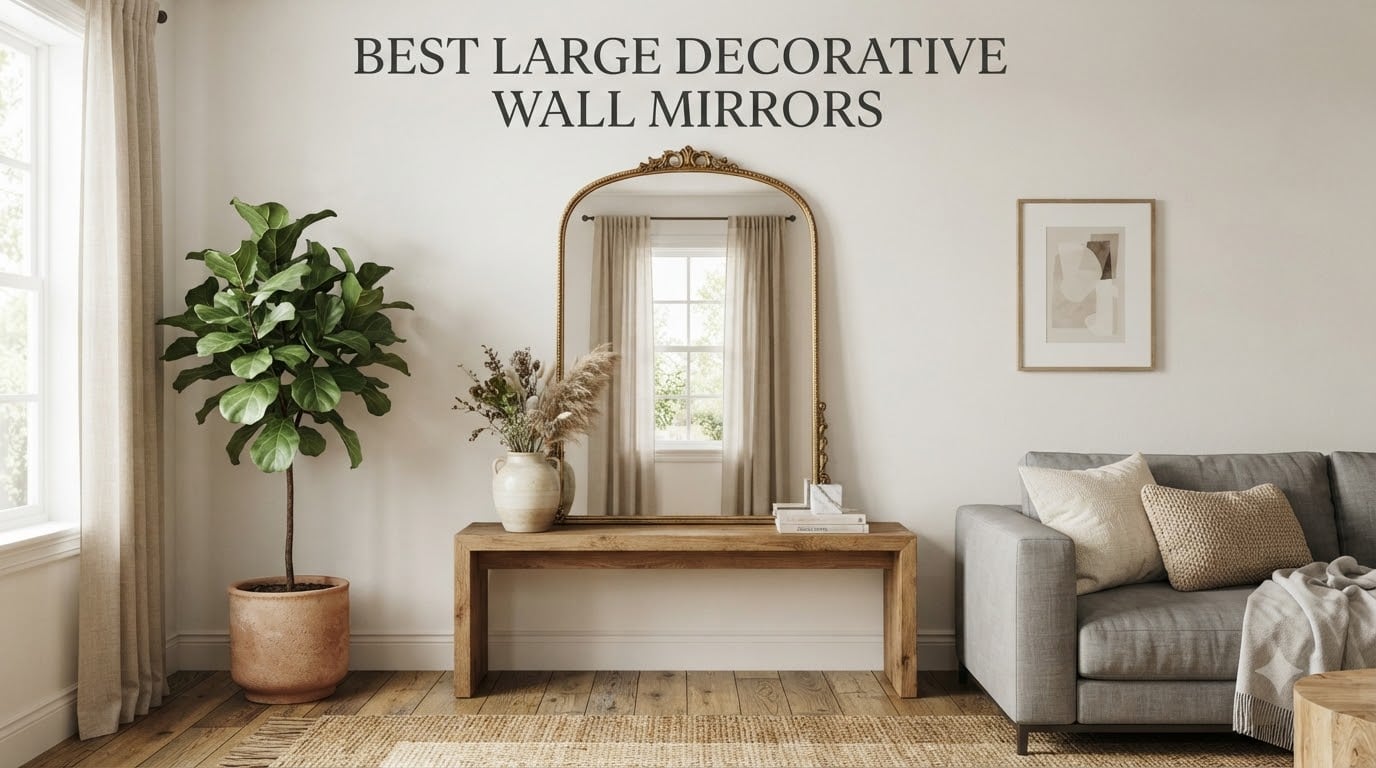 best large decorative wall mirrors