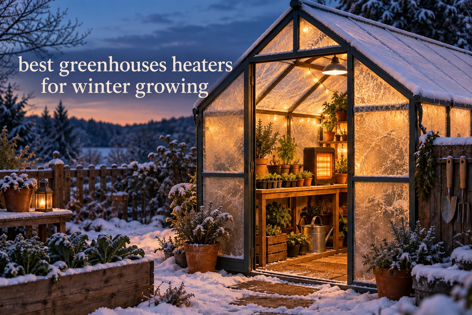 best greenhouses heaters for winter growing