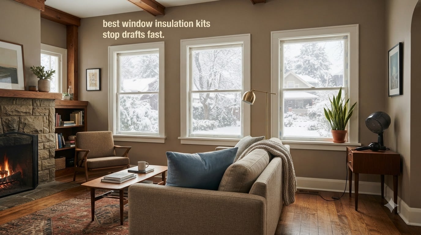 best window insulation kits stop drafts fast