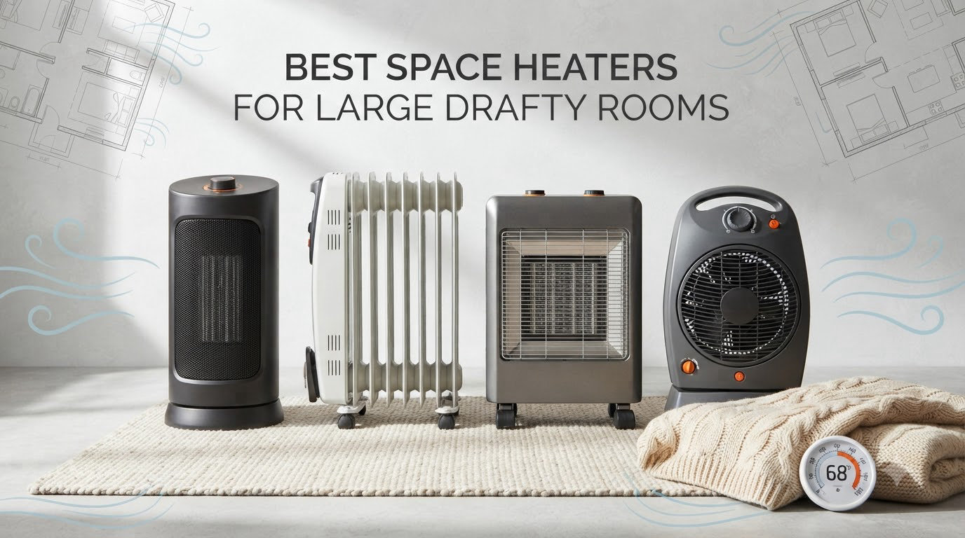 best space heaters for large drafty rooms