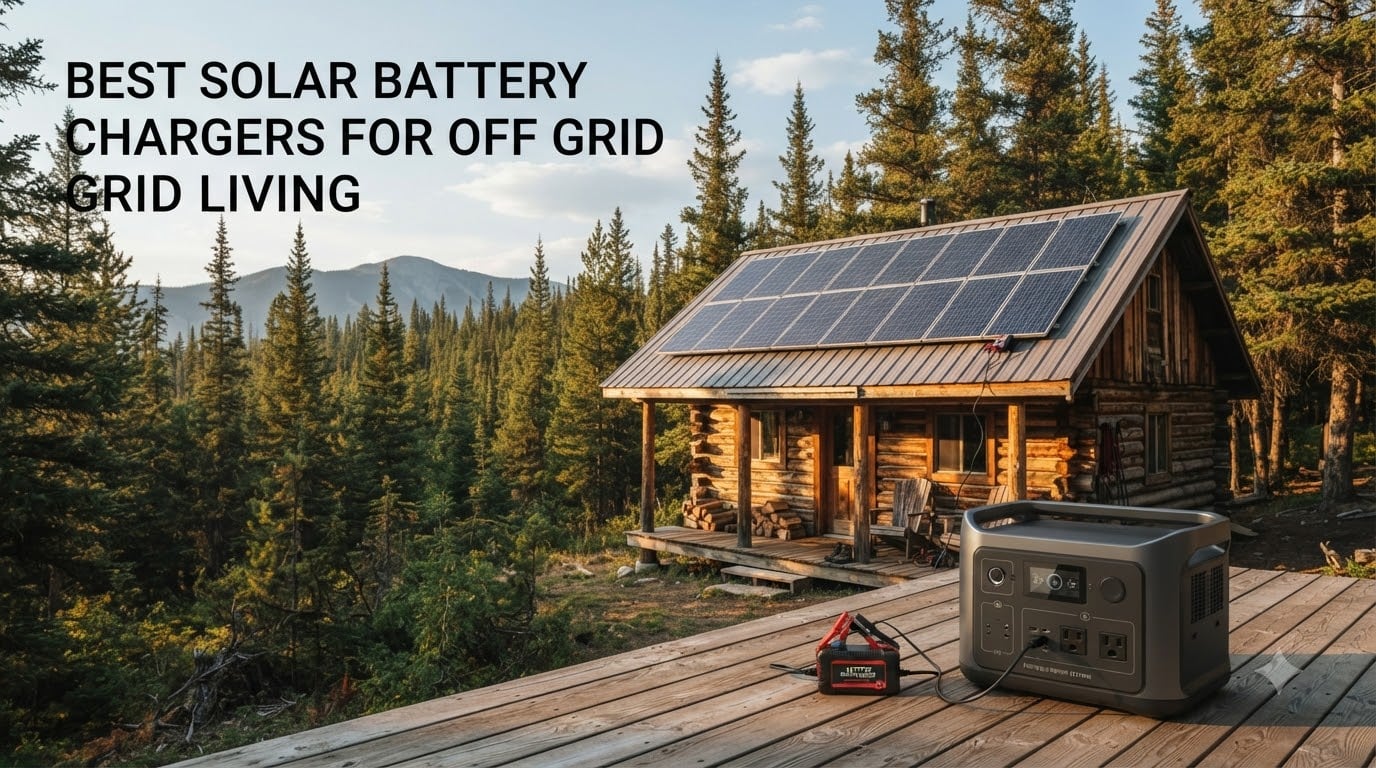 best solar battery chargers for off grid living