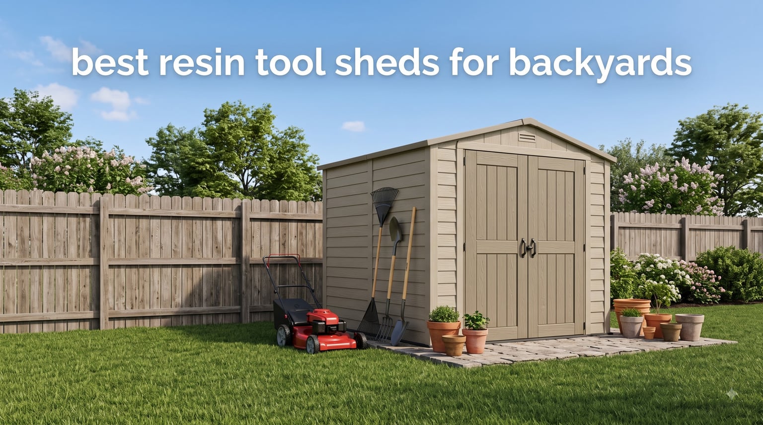 best resin tool sheds for backyards