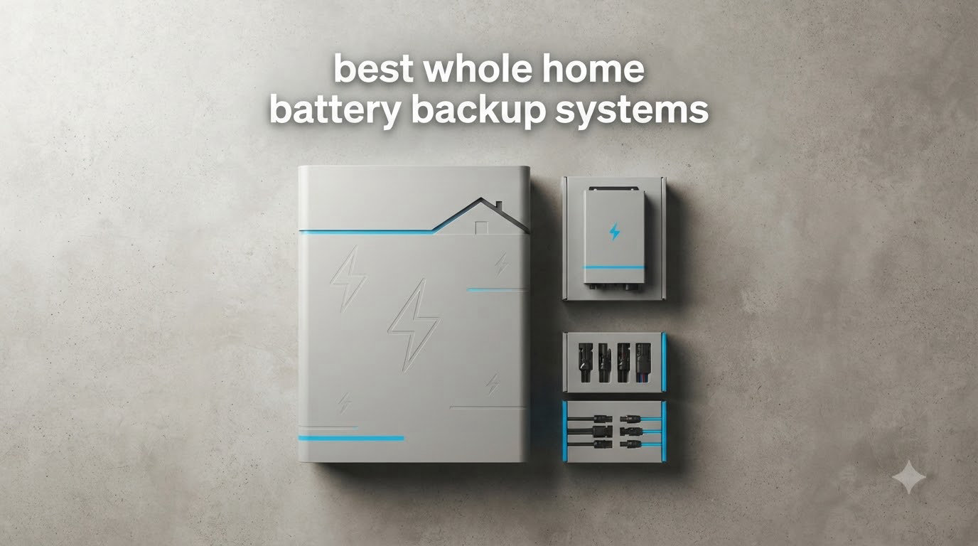 best whole home battery backup systems