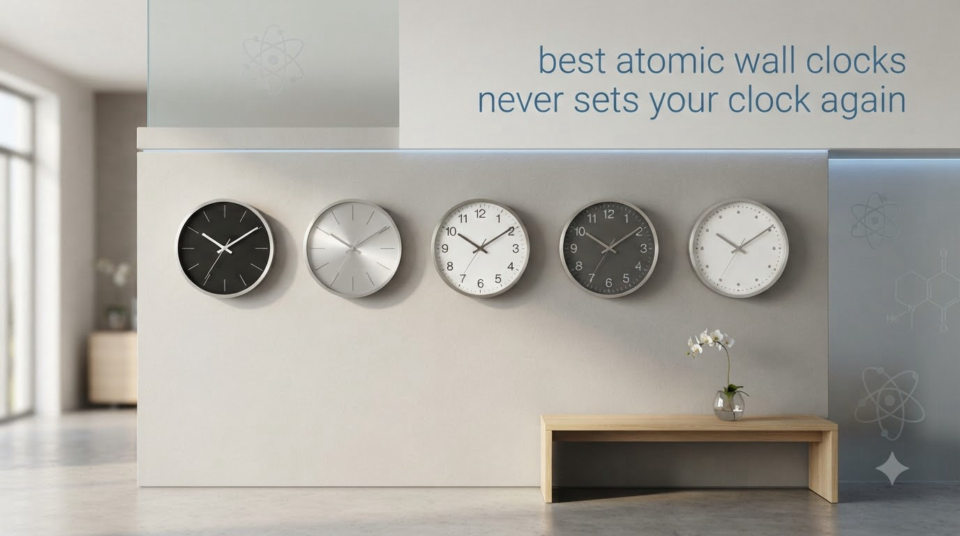 best atomic wall clocks never sets your clock again