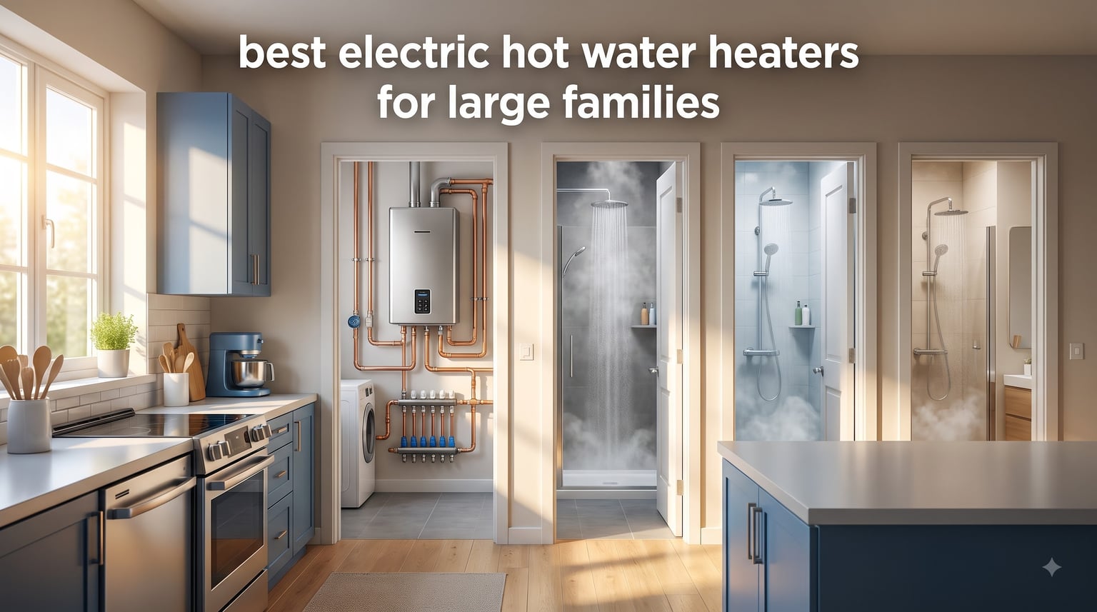 best electric hot water heaters for large families