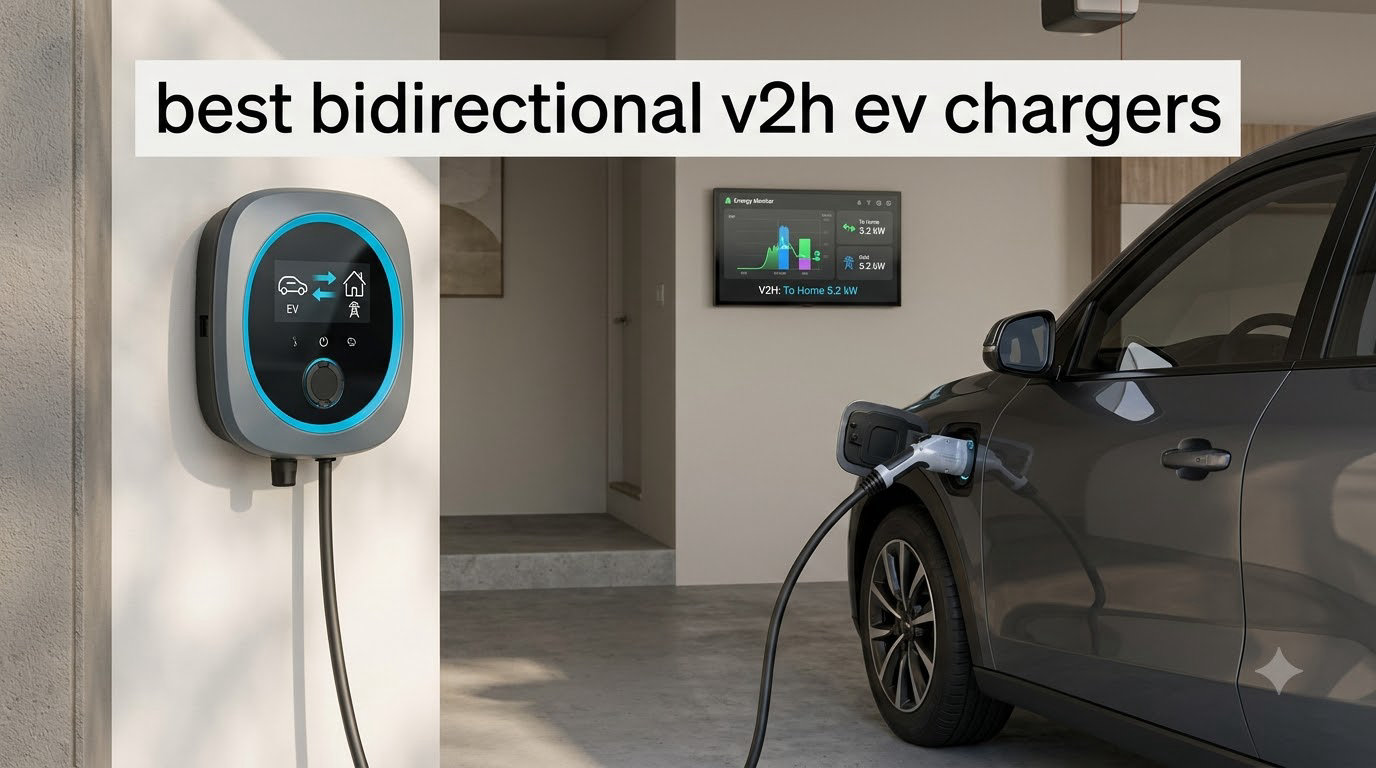 best bidirectional v2h ev chargers