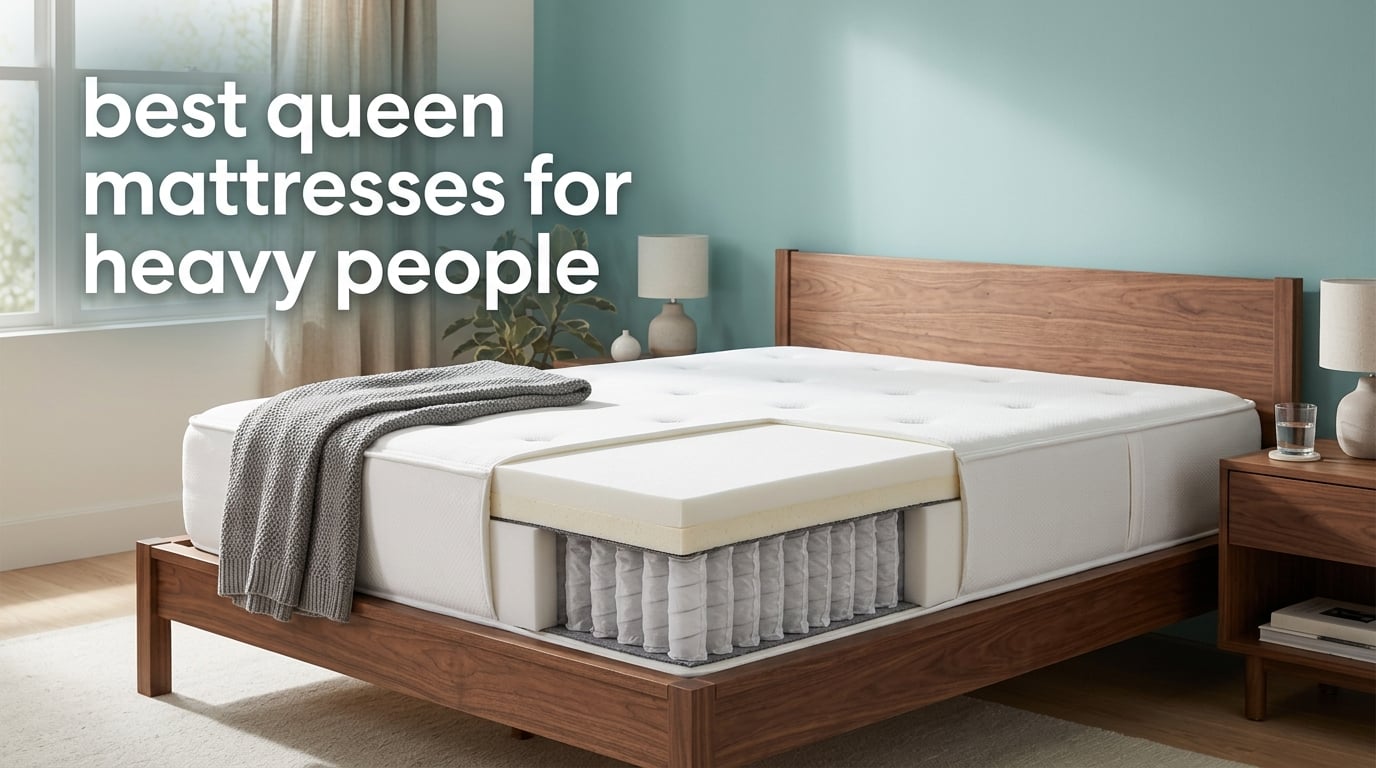 best queen mattresses for heavy people