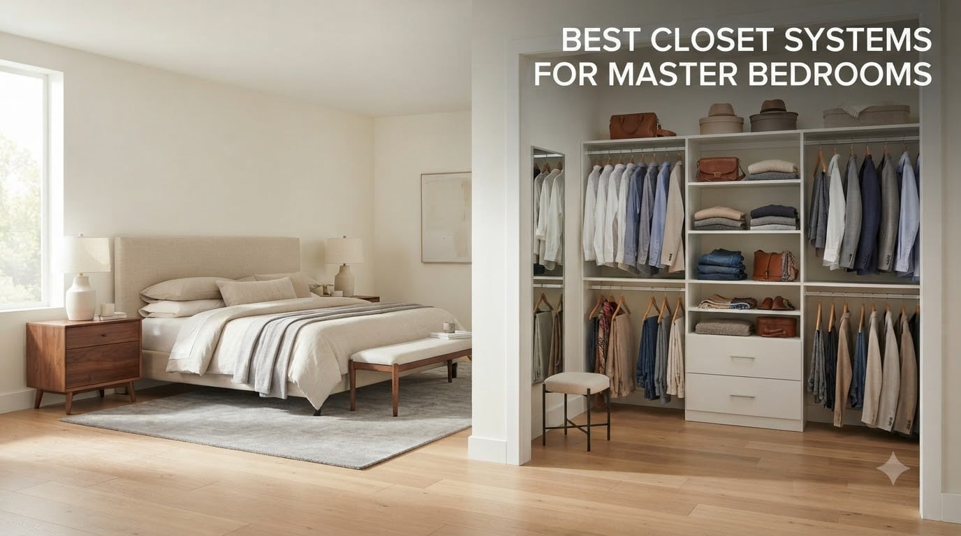 best closet systems for master bedrooms