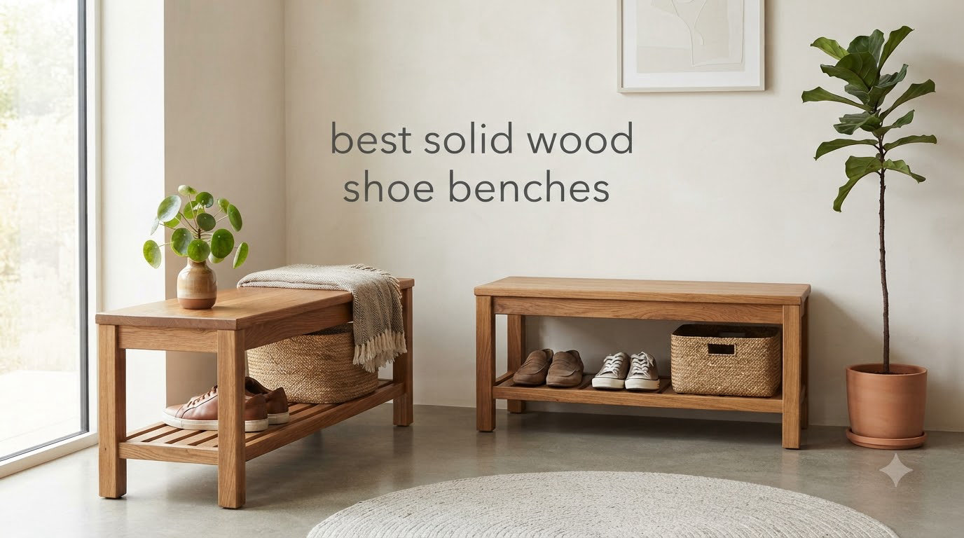 best solid wood shoe benches