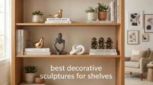 best decorative sculptures for shelves
