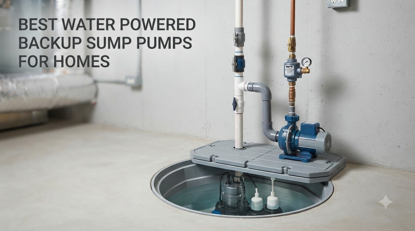 best water powered backup sump pumps for homes