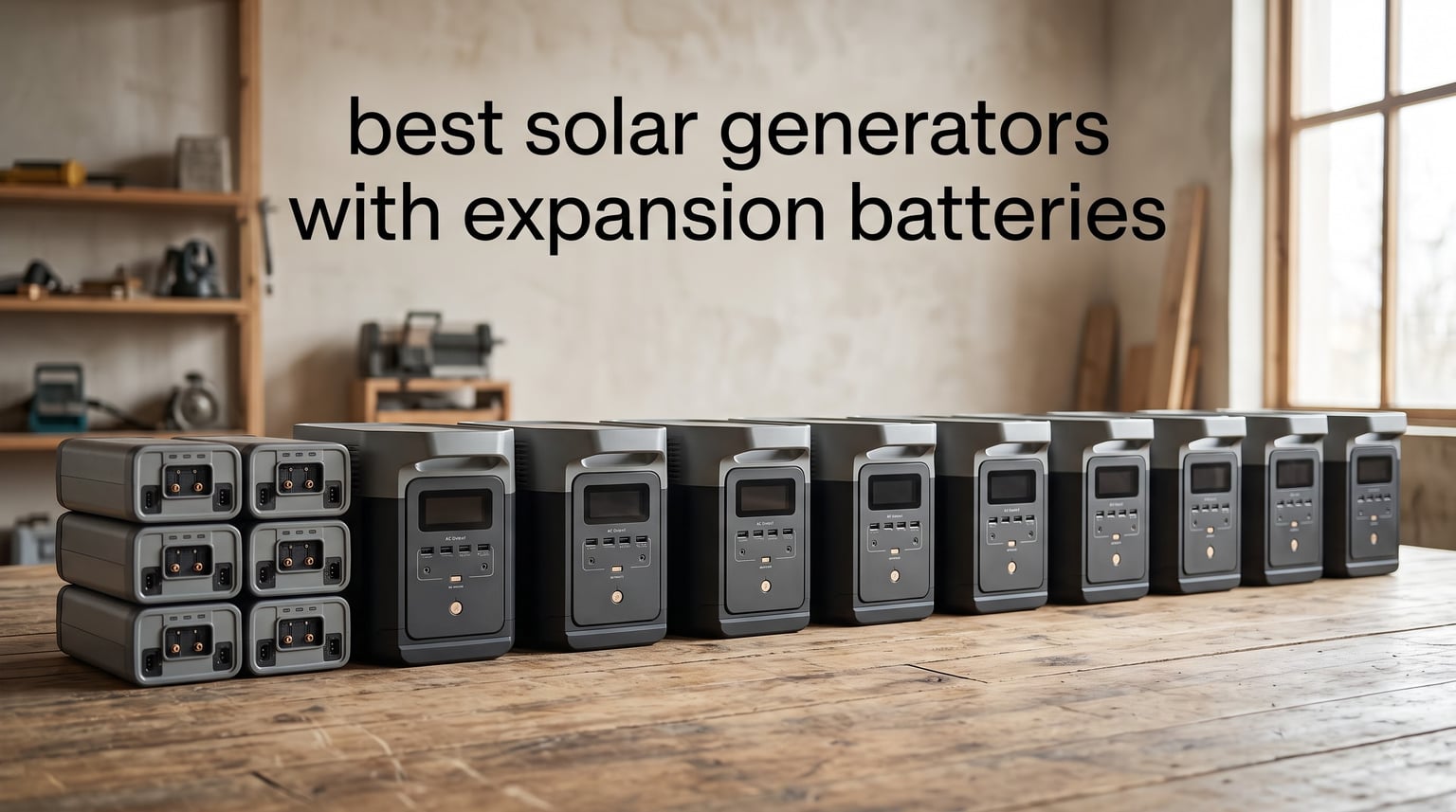 best solar generators with expansion batteries
