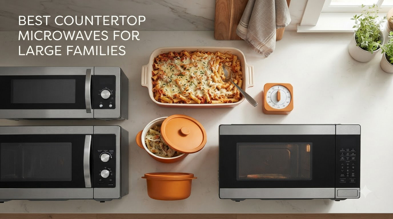 best countertop microwaves for large families