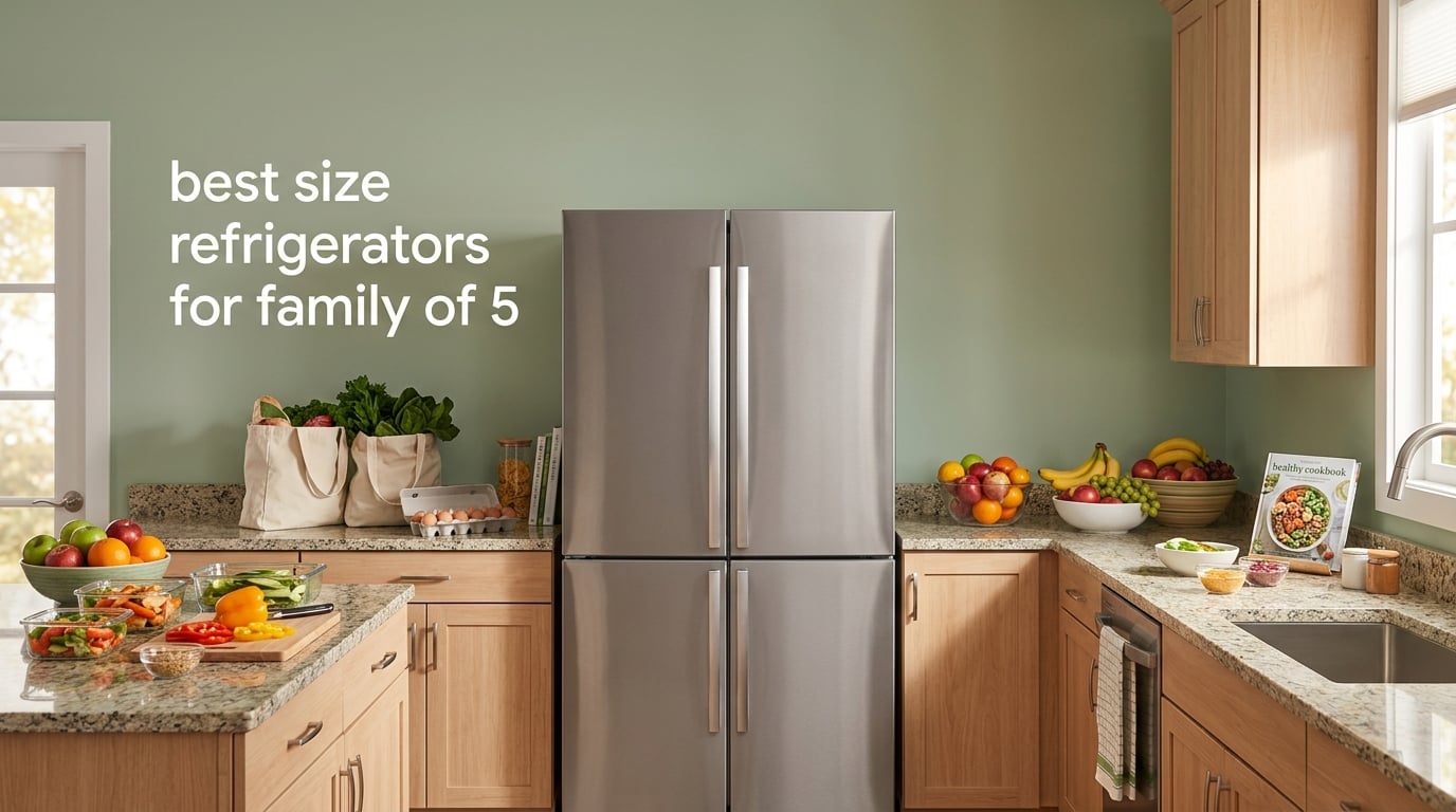 best size refrigerators for family of 5