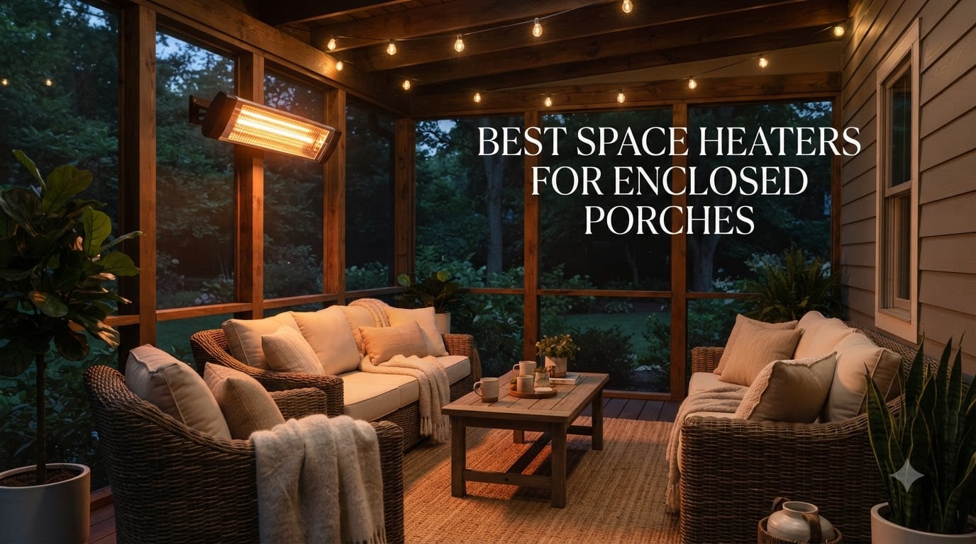 best space heaters for enclosed porches