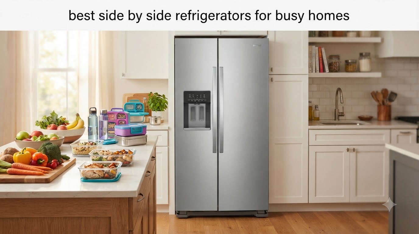 best side by side refrigerators for busy homes