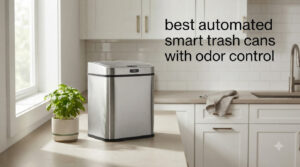 best automated smart trash cans with odor control