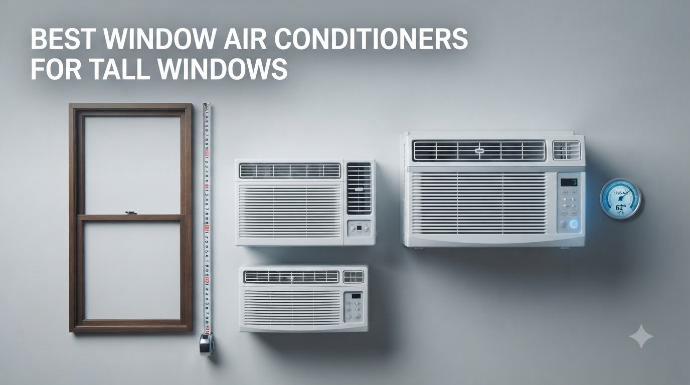 best window air conditioners for tall windows