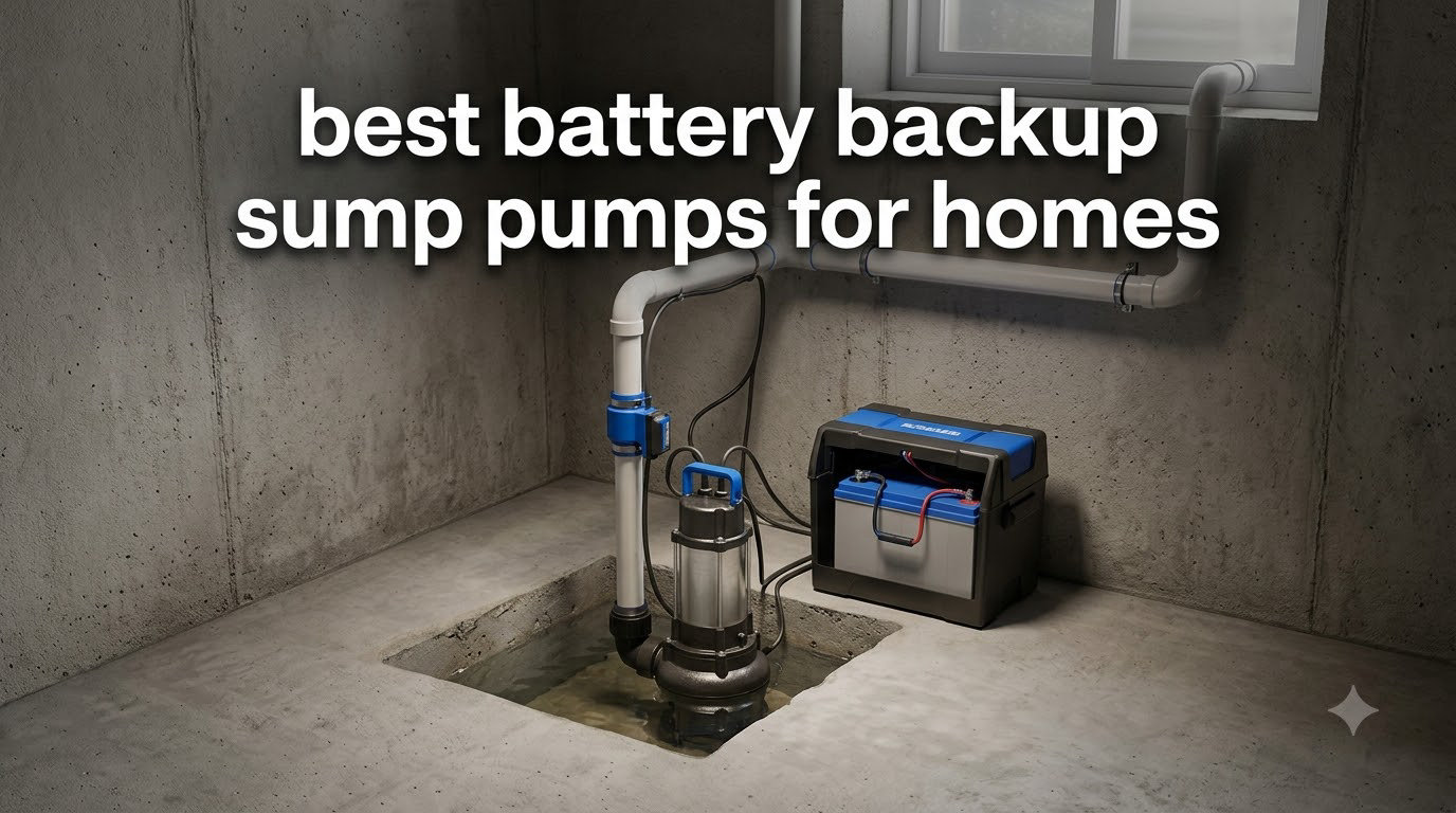 best battery backup sump pumps for homes