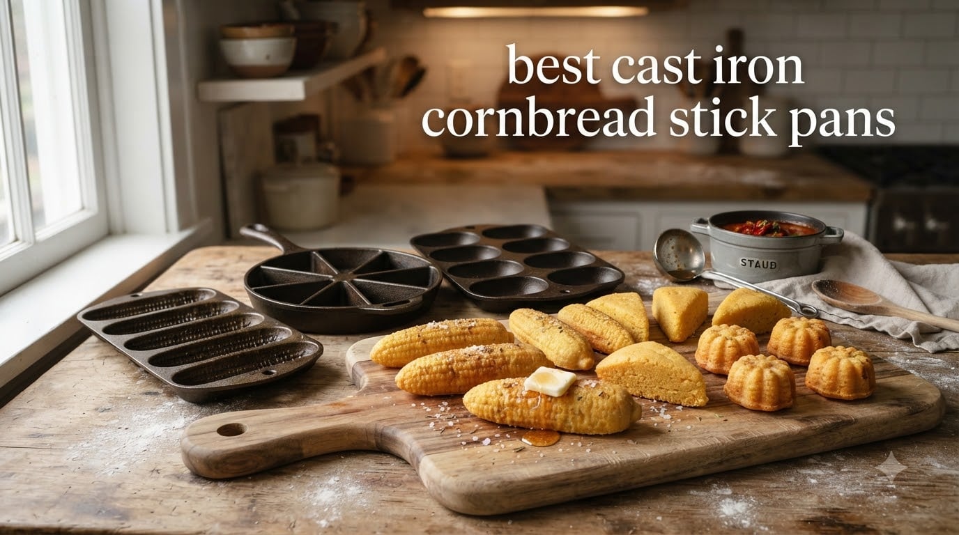best cast iron cornbread stick pans