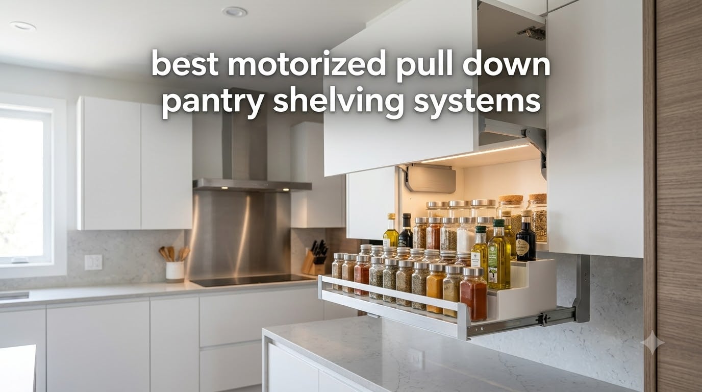 best motorized pull down pantry shelving systems