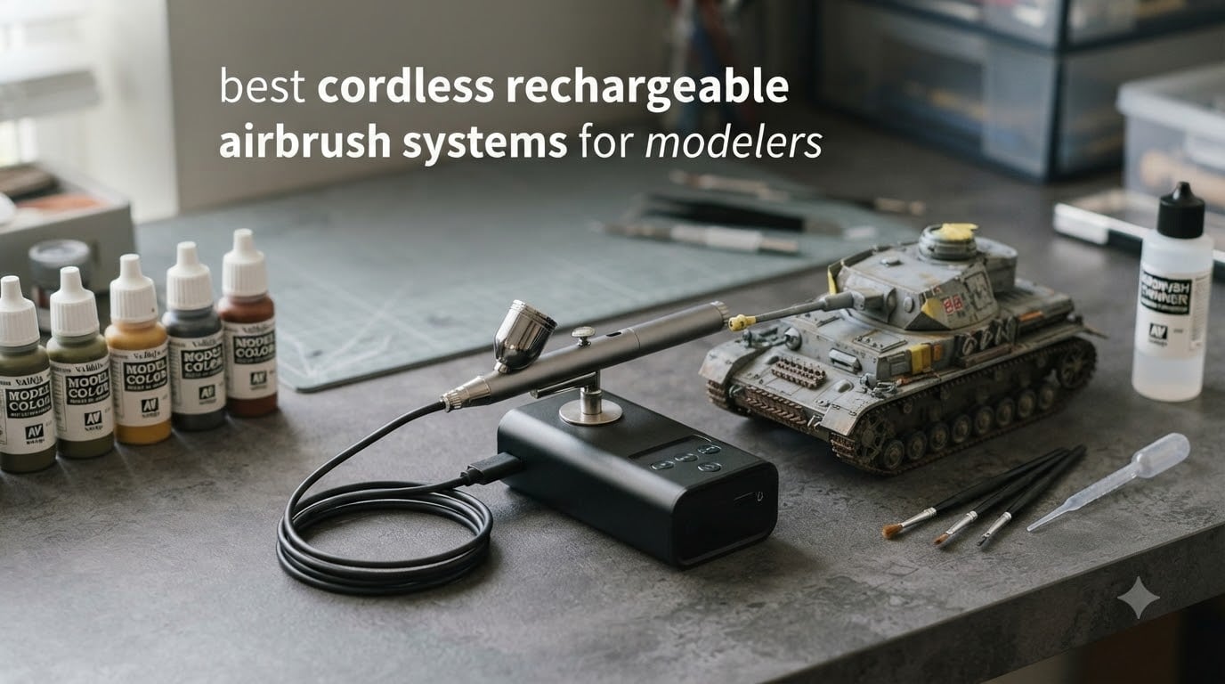 best cordless rechargeable airbrush systems for modelers