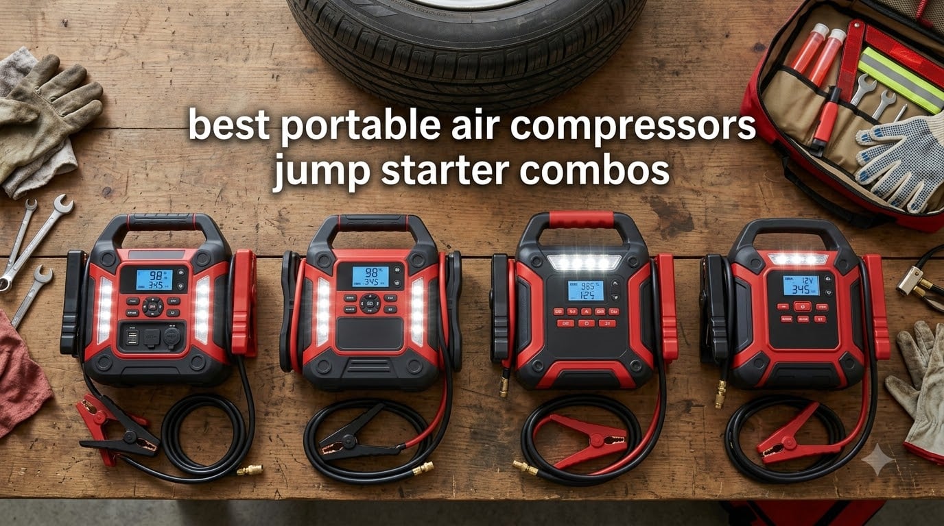 best portable air compressors jump starter combos