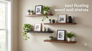 best floating wood wall shelves