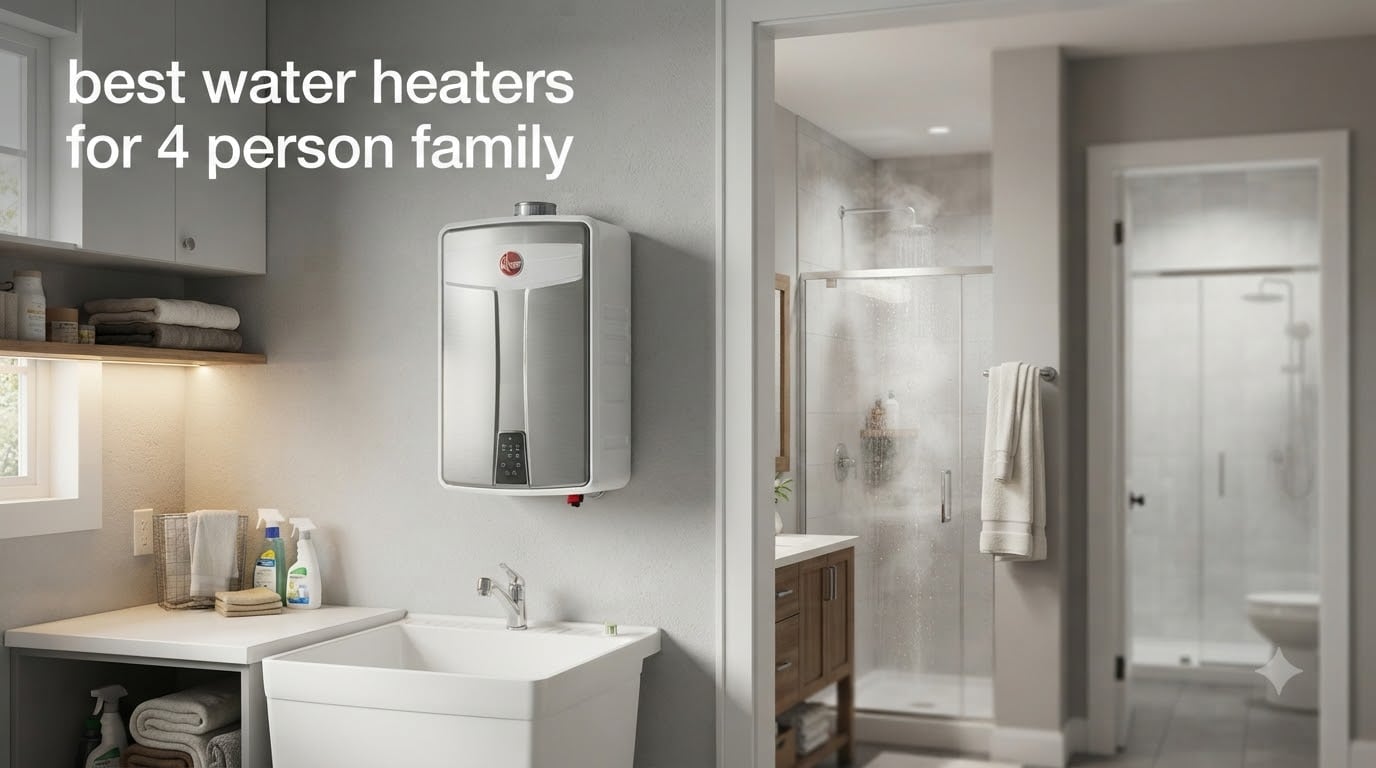 best water heaters for 4 person family