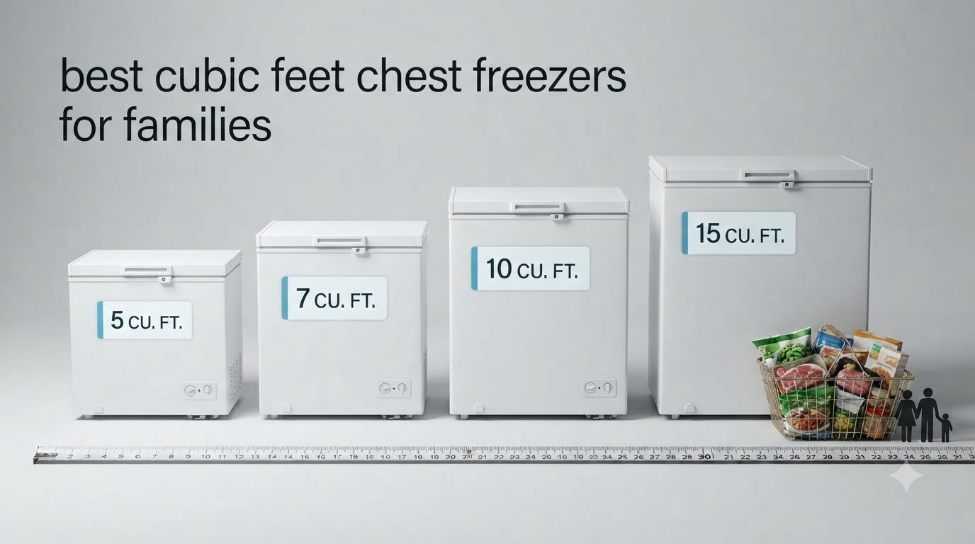 best cubic feet chest freezers for families