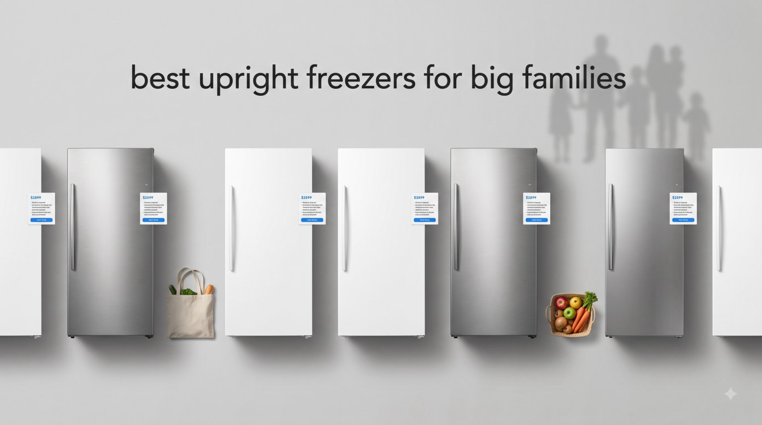 best upright freezers for big families