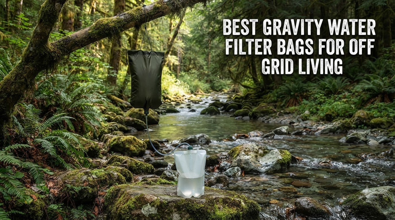 best gravity water filter bags for off grid living