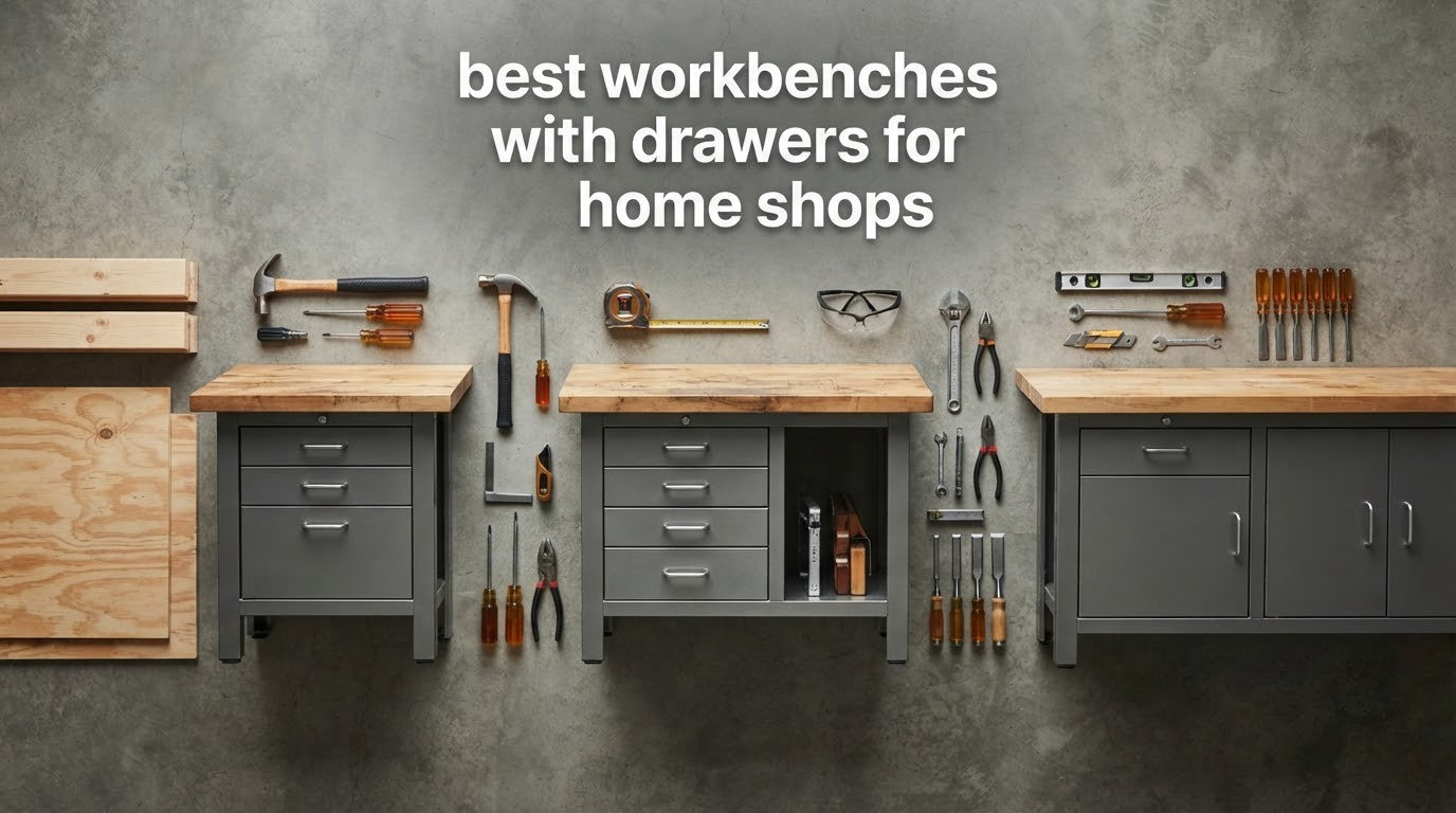 best workbenches with drawers for home shops