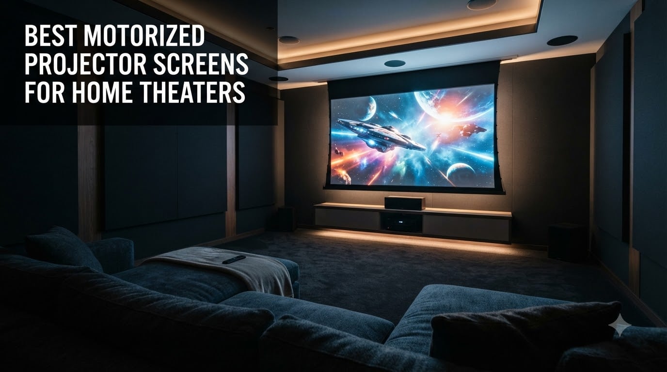 best motorized projector screens for home theaters