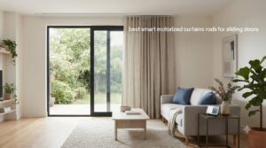 best smart motorized curtains rods for sliding doors