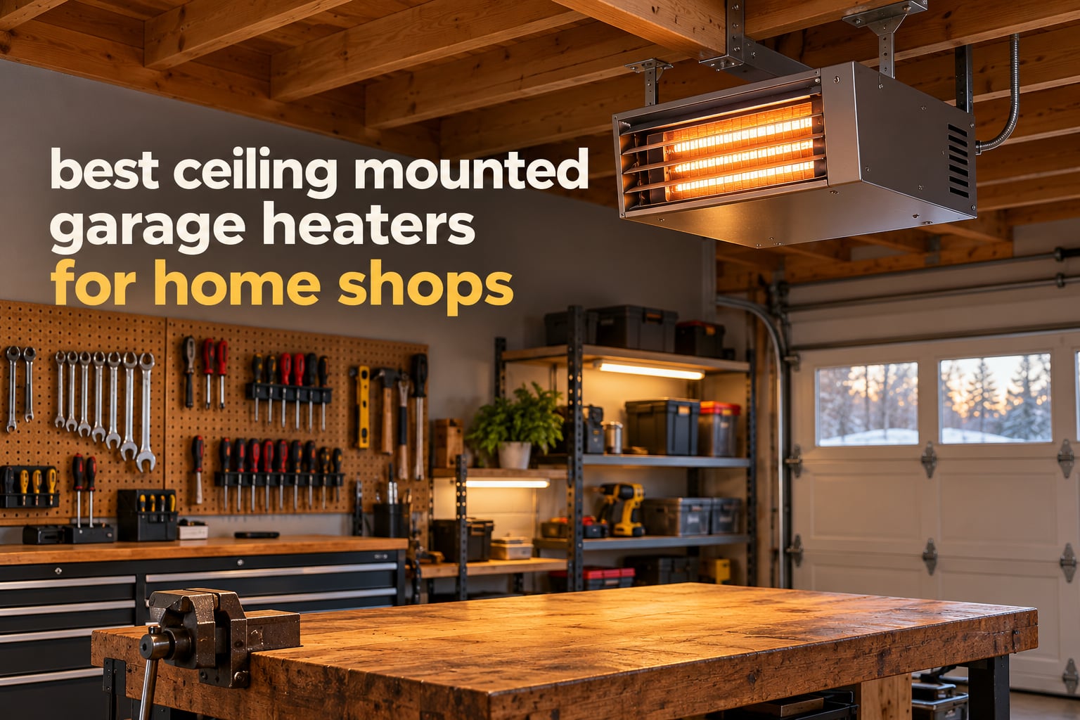 best ceiling mounted garage heaters for home shops
