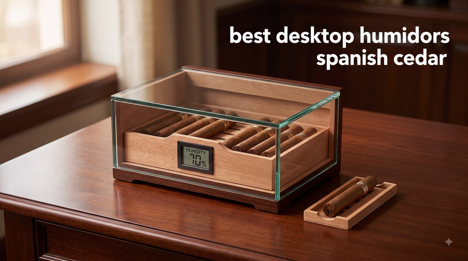 best desktop humidors spanish cedar